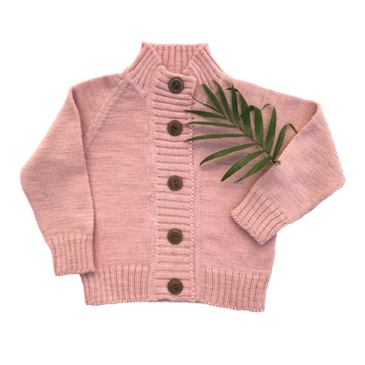 Nooks Design Merino Wool Cardigan (Cherry Blossom)-Apparel-Nooks Design--babyandme.ca