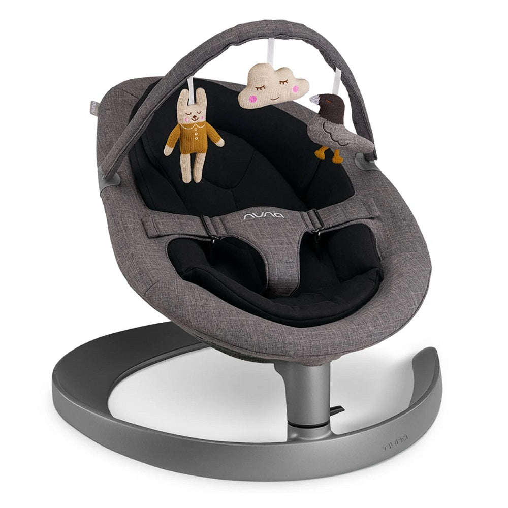 Nuna LEAF Grow Swing with Toy Bar (Charcoal)-Gear-Nuna-031467 CC-babyandme.ca