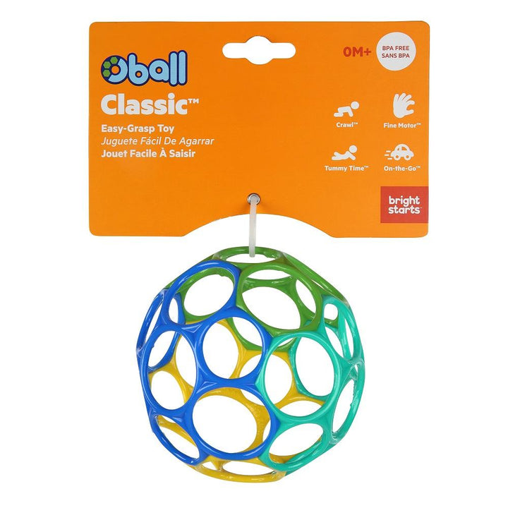 Oball Classic Ball (Blue/Green)-Toys & Learning-Oball-027661 BG-babyandme.ca