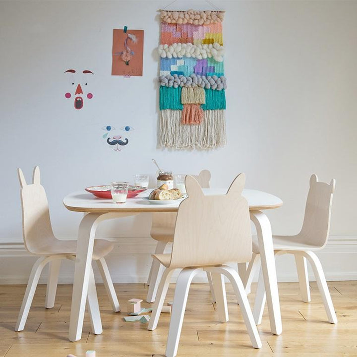 Oeuf Bear Play Chairs Set of 2 (White/Birch) SPECIAL ORDER-Nursery-Oeuf-024385 Brch-babyandme.ca