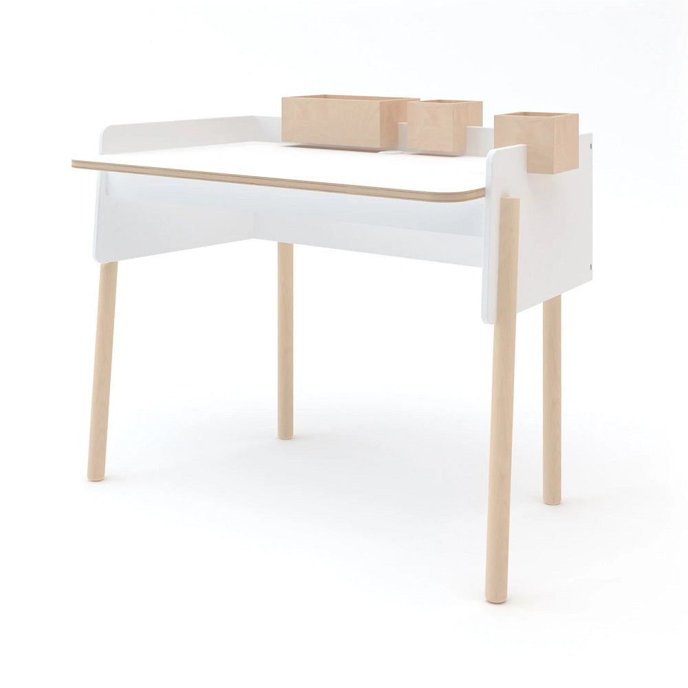 Oeuf Brooklyn Desk Birch (White/Birch) SPECIAL ORDER-Nursery-Oeuf-024378-babyandme.ca