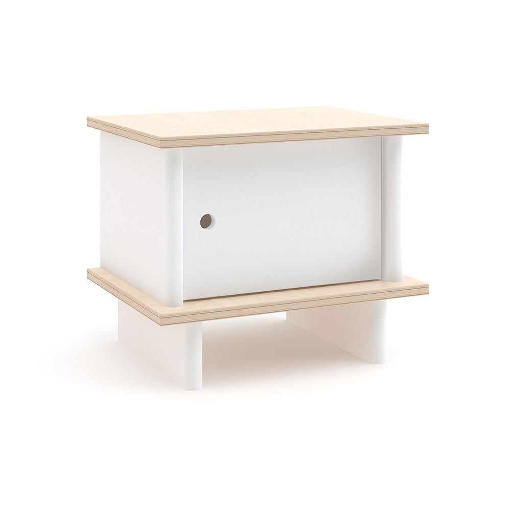 Oeuf ML Night Stand (White/Birch) SPECIAL ORDER-Nursery-Oeuf-027946 Brch-babyandme.ca