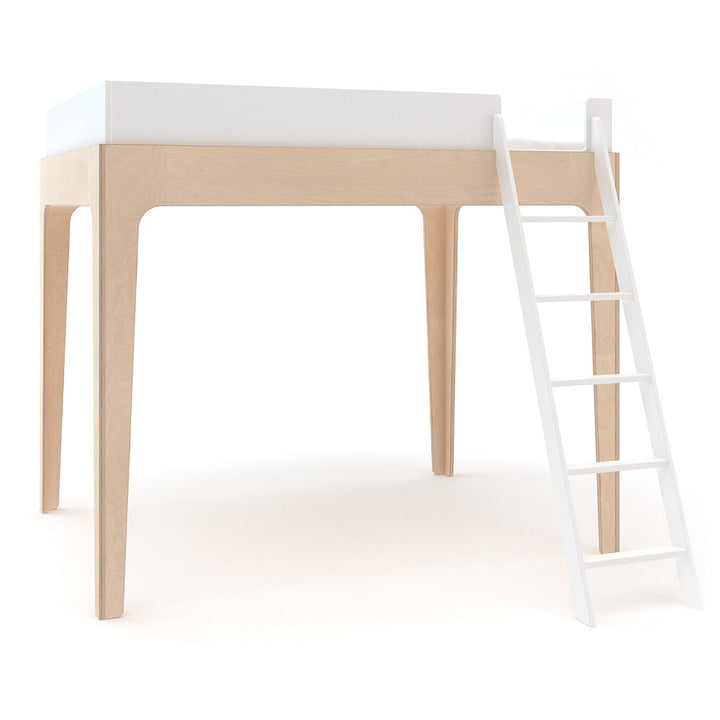 Oeuf Perch Full Size Loft Bed (White/Birch) SPECIAL ORDER-Nursery-Oeuf-024353 Brch-babyandme.ca