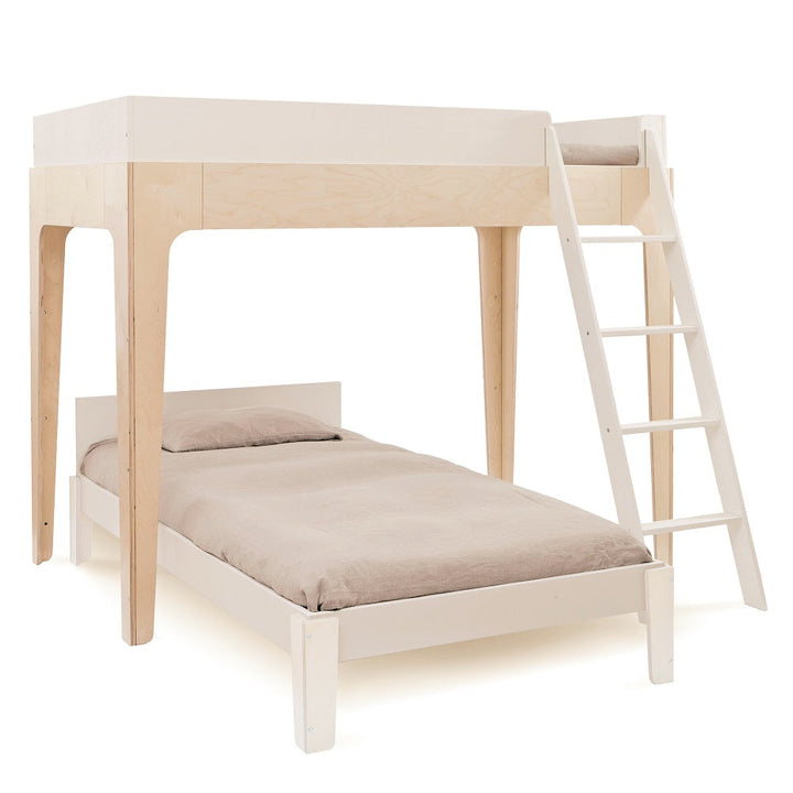 Oeuf Perch Twin Bunk Bed (White/Birch) SPECIAL ORDER-Nursery-Oeuf-024349 Brch-babyandme.ca