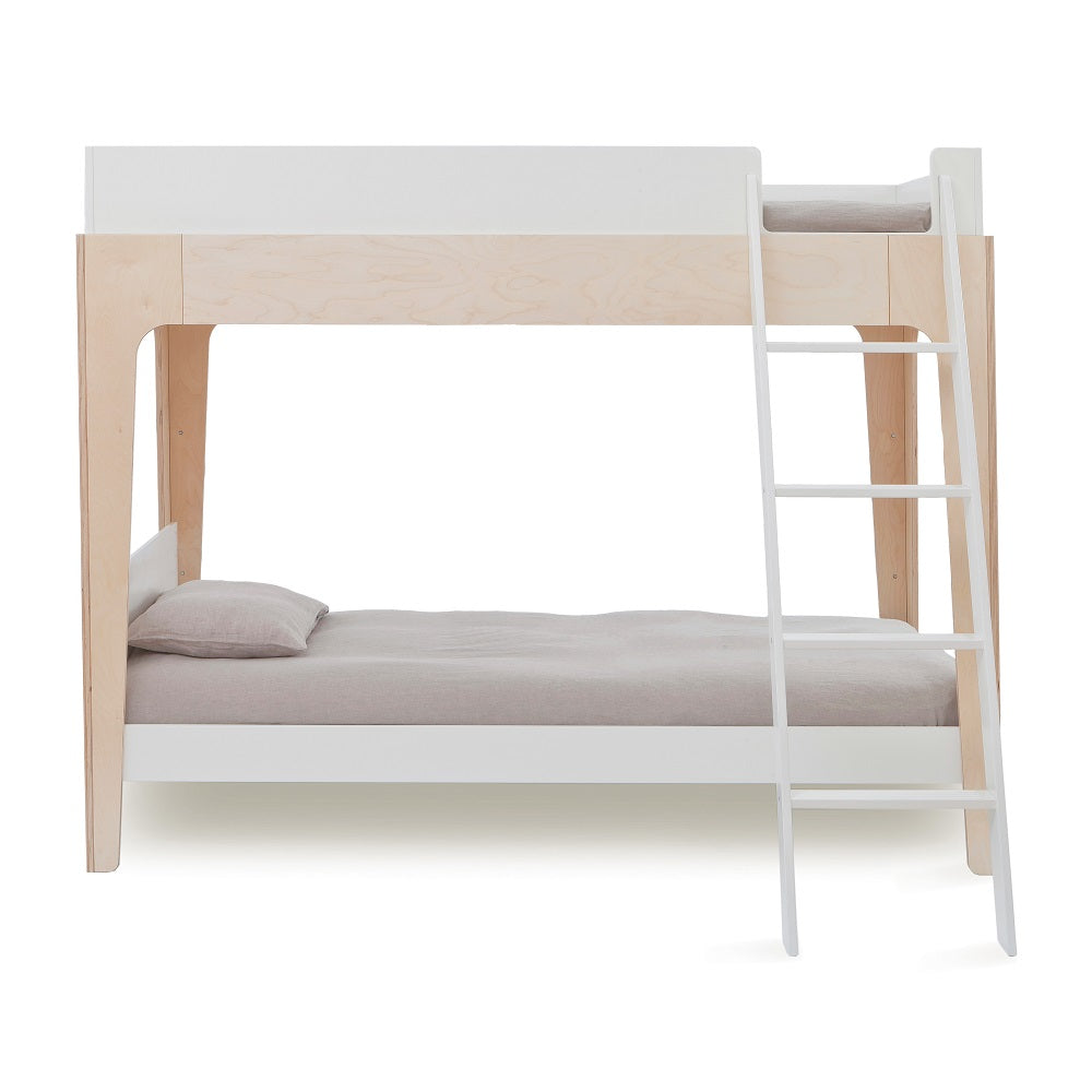 Oeuf Perch Twin Bunk Bed (White/Birch) SPECIAL ORDER-Nursery-Oeuf-024349 Brch-babyandme.ca
