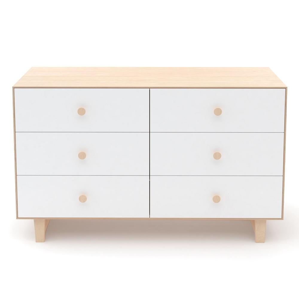 Oeuf Rhea 6 Drawer Dresser (Birch/White) SPECIAL ORDER-Nursery-Oeuf-024390 Rhea-babyandme.ca