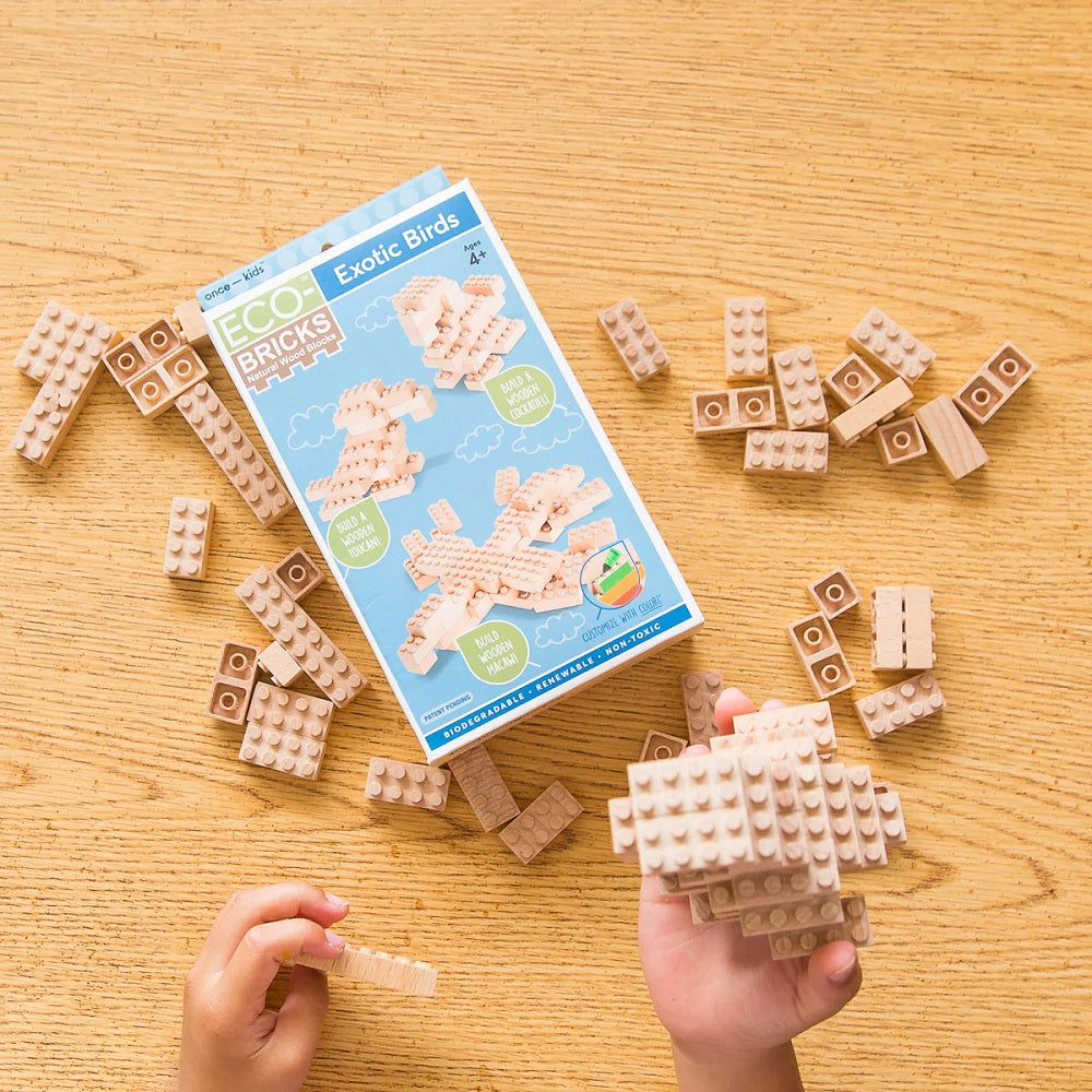 Once-Kids Eco-bricks 3-in-1 (Birds) - FINAL SALE-Toys & Learning-Once-Kids-031110 BI-babyandme.ca