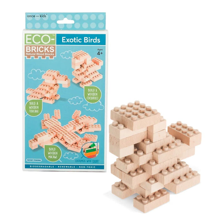 Once-Kids Eco-bricks 3-in-1 (Birds) - FINAL SALE-Toys & Learning-Once-Kids-031110 BI-babyandme.ca