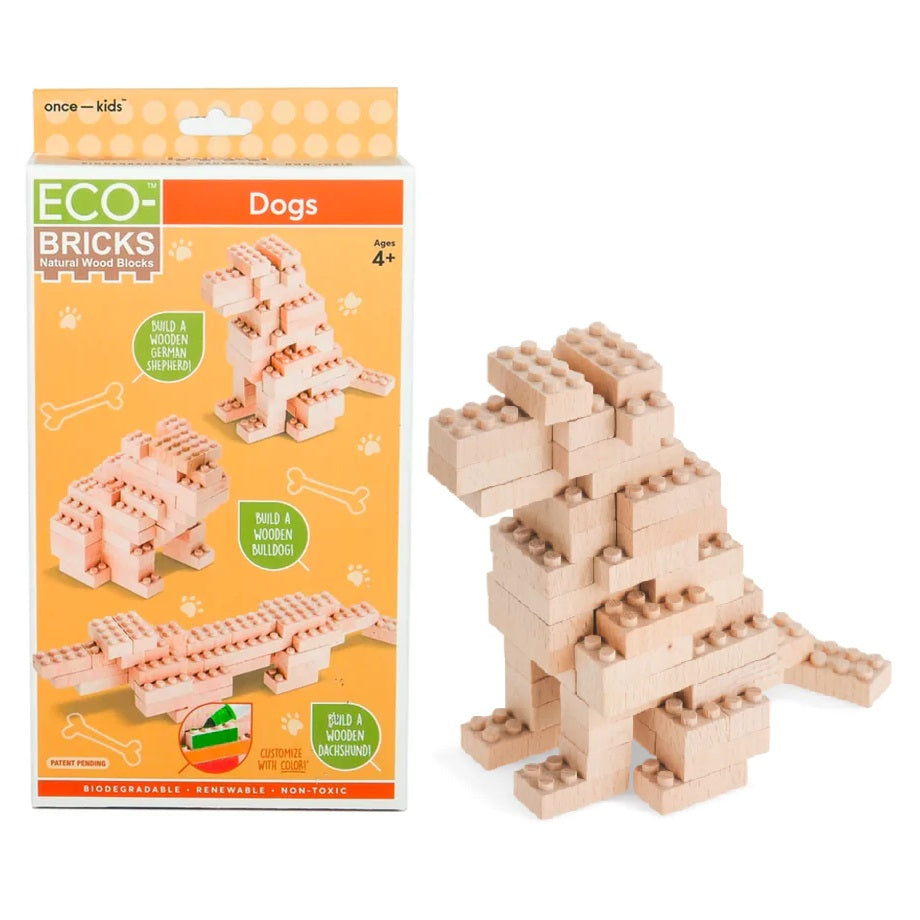 Once-Kids Eco-bricks 3-in-1 (Dogs) - FINAL SALE-Toys & Learning-Once-Kids-031110 DG-babyandme.ca