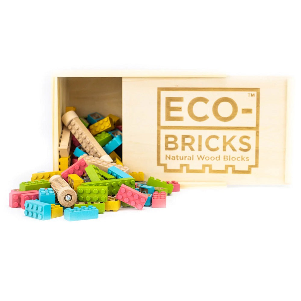 Once-Kids Eco-bricks Colour (109 Pieces) - FINAL SALE-Toys & Learning-Once-Kids-031108 109pc-babyandme.ca