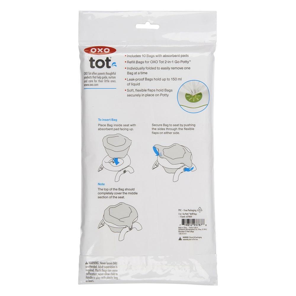 Oxo Tot 2-in-1 Go Potty Refill Bags (10 Pack)-Bath-OXO Tot-010076-babyandme.ca