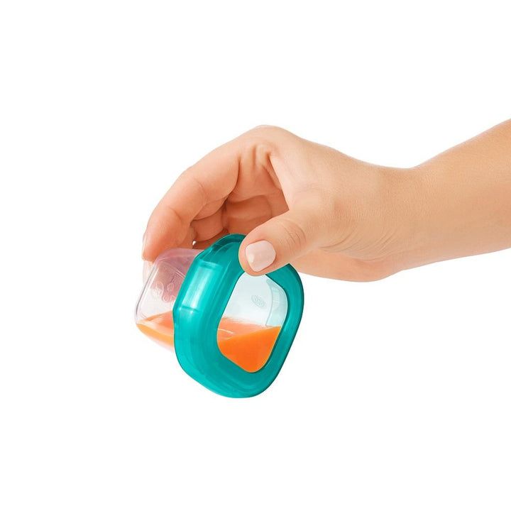 Oxo Tot Baby Blocks Freezer Storage Containers 2oz (Tot Teal)-Feeding-OXO Tot-027502-babyandme.ca