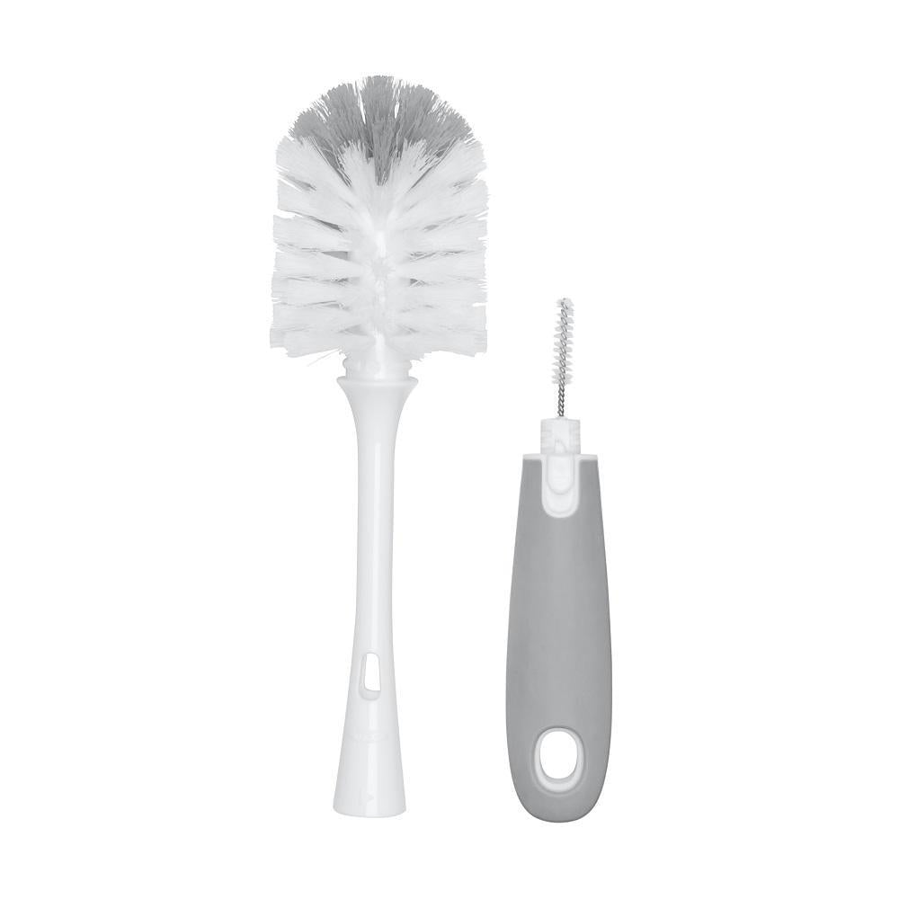 Oxo Tot Bottle Brush With Stand (Grey)-Feeding-OXO Tot-004591 GY-babyandme.ca