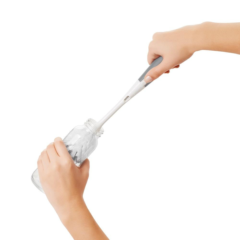 Oxo Tot Bottle Brush With Stand (Grey)-Feeding-OXO Tot-004591 GY-babyandme.ca