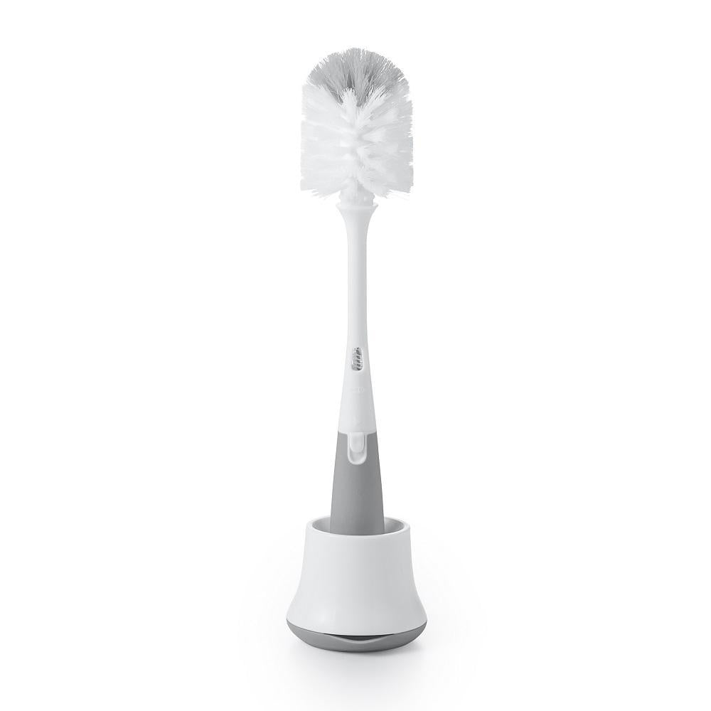 Oxo Tot Bottle Brush With Stand (Grey)-Feeding-OXO Tot-004591 GY-babyandme.ca