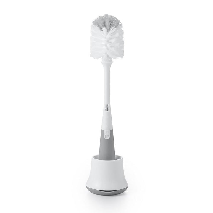 Oxo Tot Bottle Brush With Stand (Grey)-Feeding-OXO Tot-004591 GY-babyandme.ca