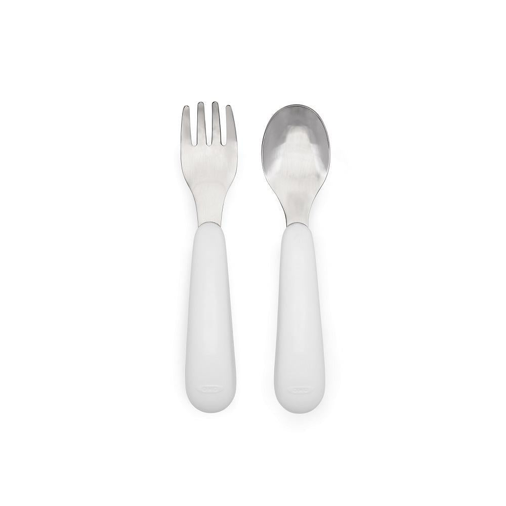 Oxo Tot Fork & Spoon Set-Feeding-OXO Tot--babyandme.ca