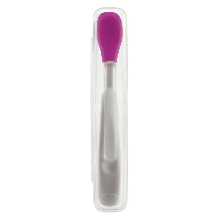 Oxo Tot On-the-Go Feeding Spoon (Pink)-Feeding-OXO Tot-008746 PK-babyandme.ca
