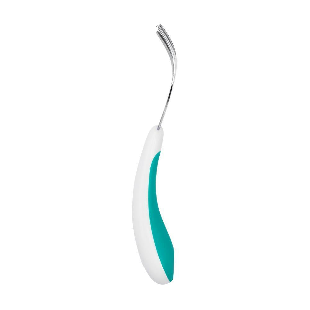 Oxo Tot On-the-Go Fork and Spoon Set (Turquoise)-Feeding-OXO Tot-023106 TL-babyandme.ca