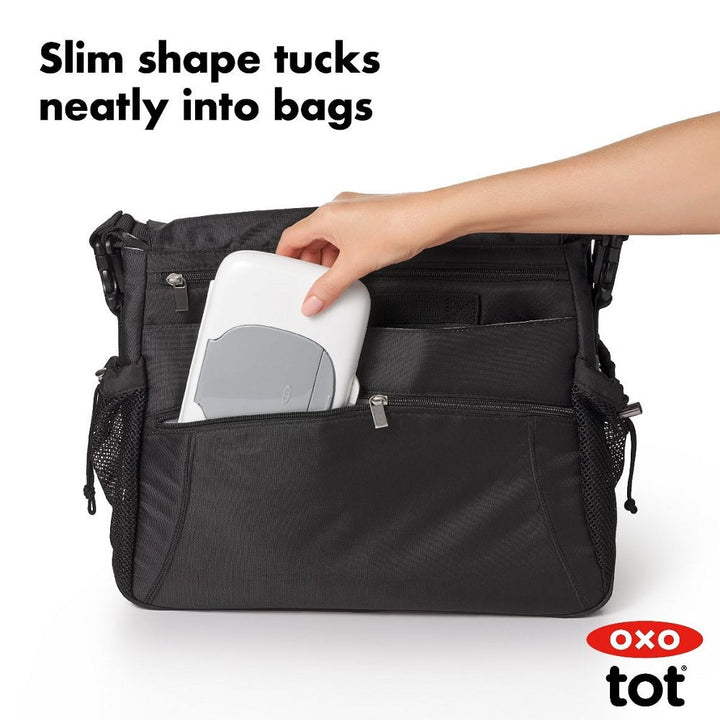 Oxo Tot On-the-Go Wipes Dispenser (Grey)-Bath-OXO Tot-031853 GY-babyandme.ca