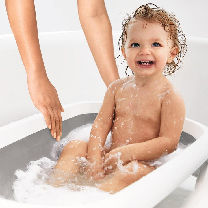 Oxo Tot Splash & Store Bathtub (Grey)-Bath-OXO Tot-027713 GY-babyandme.ca