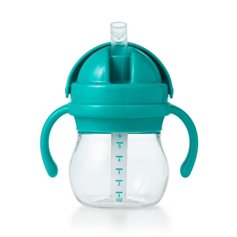 Oxo Tot Transitions Straw Cup with Handles (Tot Teal)-Feeding-OXO Tot-025175 TL-babyandme.ca