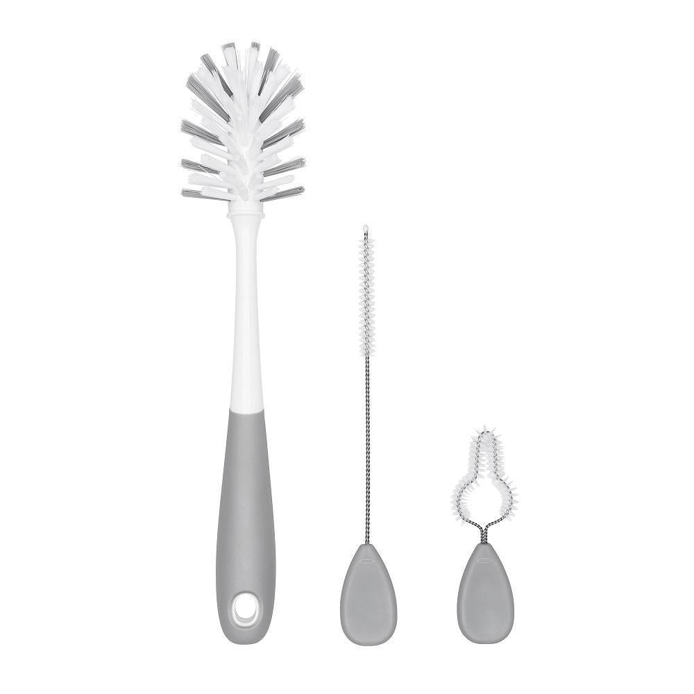 Oxo Tot Bottle Brush with Stand BPA Free Grey - Brand New