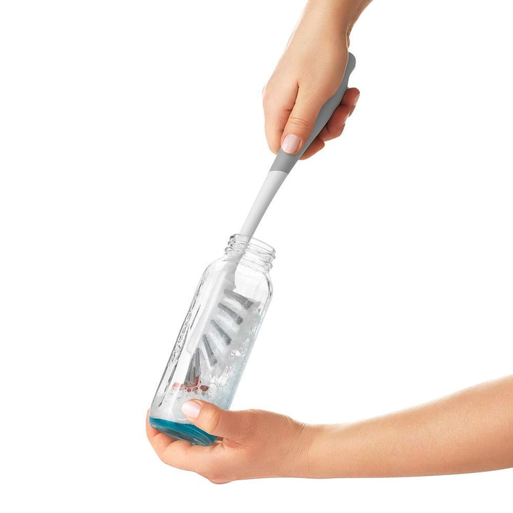 Oxo Tot Water Bottle & Straw Cup Cleaning Set (Grey)-Feeding-OXO Tot-026901 GY-babyandme.ca