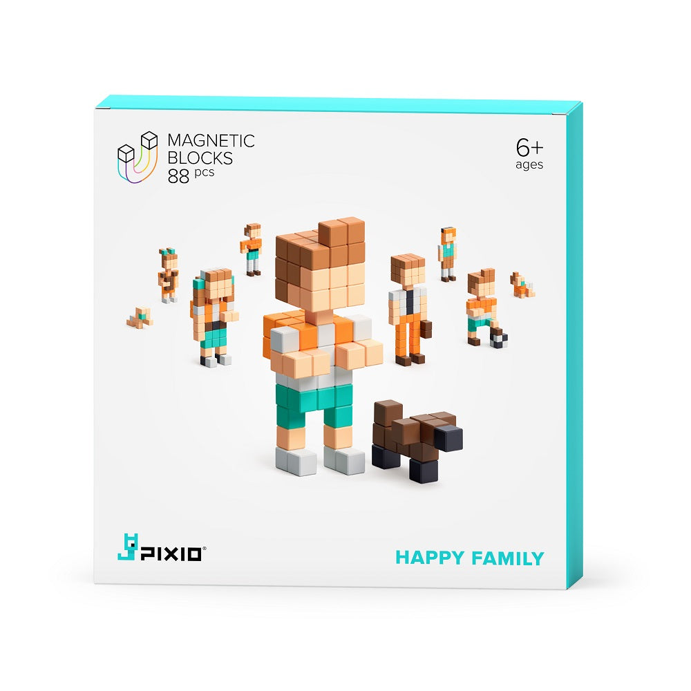 PIXIO Story Series Magnetic Blocks Set (Happy Family)-Toys & Learning-PIXIO-031119 HF-babyandme.ca