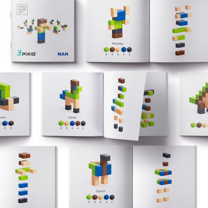 PIXIO Story Series Magnetic Blocks Set (Man)-Toys & Learning-PIXIO-031122 MN-babyandme.ca