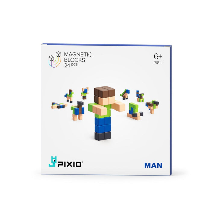 PIXIO Story Series Magnetic Blocks Set (Man)-Toys & Learning-PIXIO-031122 MN-babyandme.ca