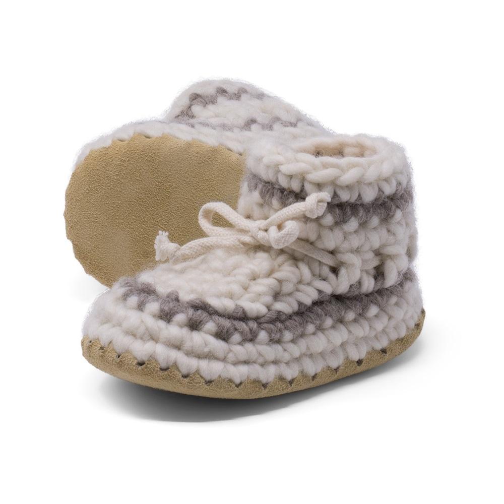 Padraig Cottage Slippers (Cream Stripe) - IN STORE PICK UP ONLY-Apparel-Padraig Cottage--babyandme.ca
