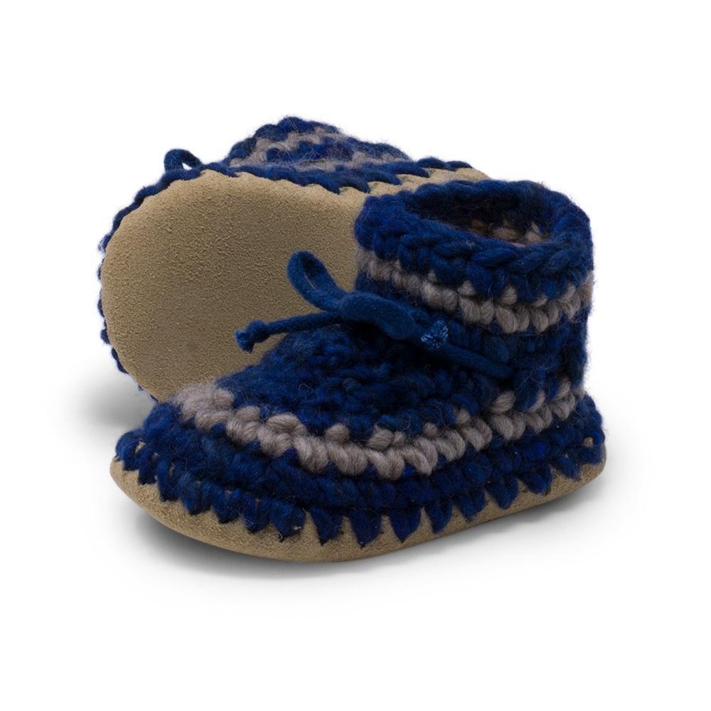 Padraig Cottage Slippers (Denim Stripe)-Apparel-Padraig Cottage--babyandme.ca