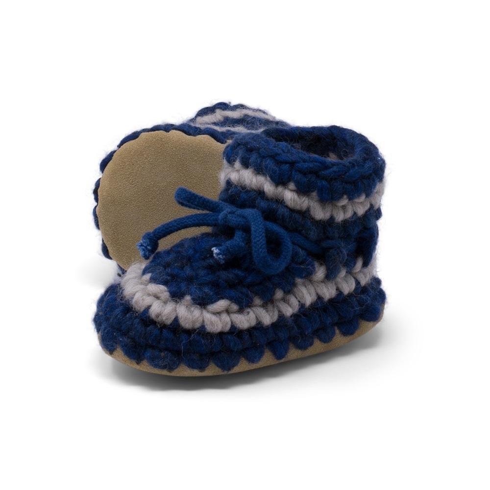 Padraig Cottage Slippers (Denim Stripe)-Apparel-Padraig Cottage--babyandme.ca