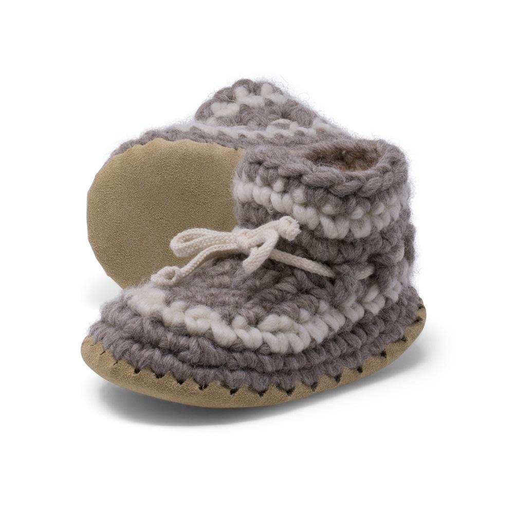 Padraig Cottage Slippers (Grey Stripe) - IN STORE PICK UP ONLY-Apparel-Padraig Cottage--babyandme.ca