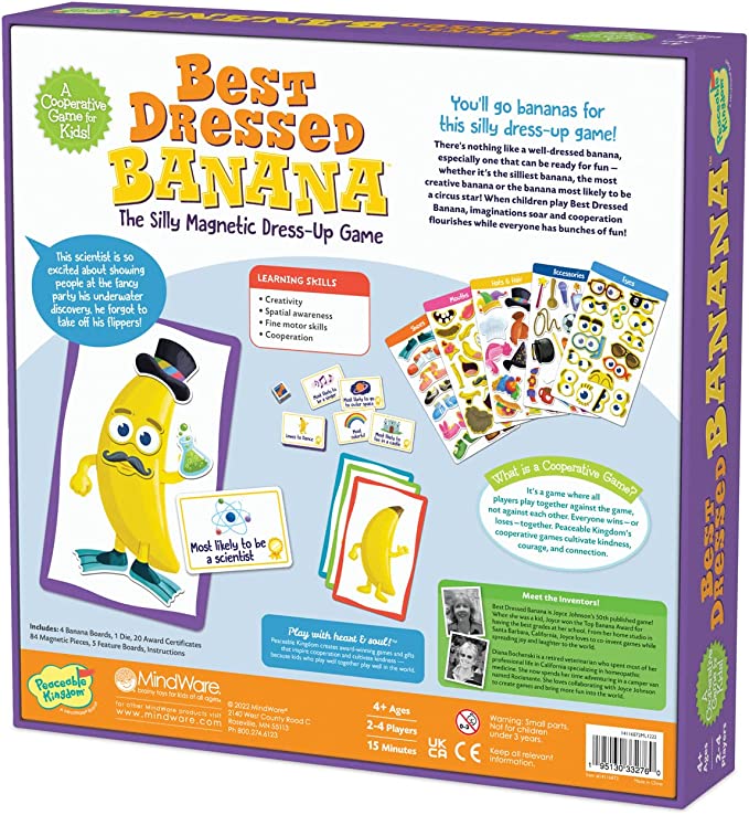 Peaceable Kingdom Best Dressed Banana-Toys & Learning-Peaceable Kingdom-009808 BDB-babyandme.ca