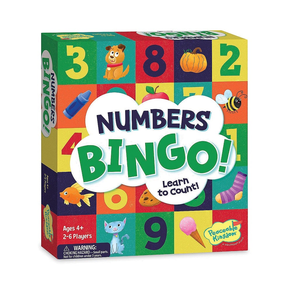 Peaceable Kingdom Numbers Bingo-Toys & Learning-Peaceable Kingdom-030623 NM-babyandme.ca