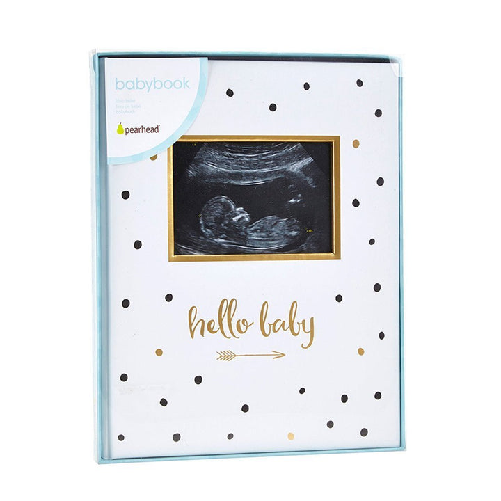 Pearhead Baby Book (Black, White & Gold)-Nursery-Pearhead-023540 SO-babyandme.ca
