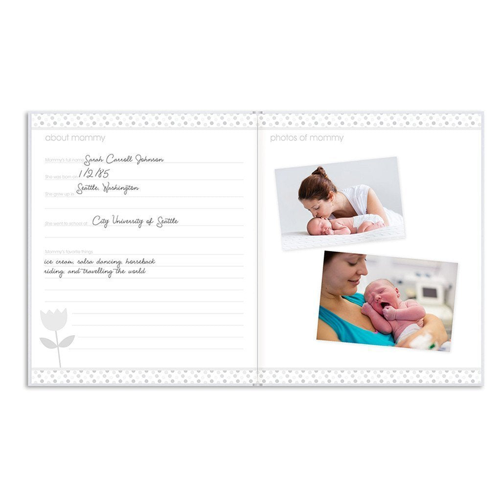 Pearhead Baby Book (Black, White & Gold)-Nursery-Pearhead-023540 SO-babyandme.ca