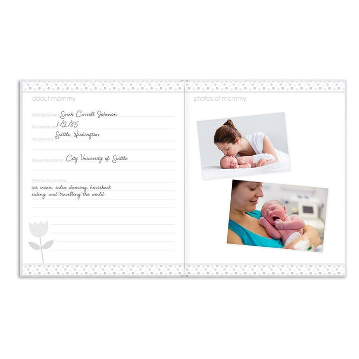 Pearhead Baby Book (Black, White & Gold)-Nursery-Pearhead-023540 SO-babyandme.ca