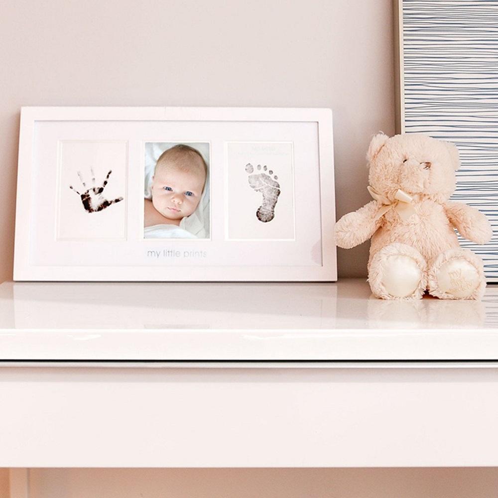 Pearhead Babyprints Photo Frame (White)-Nursery-Pearhead-027518 WH-babyandme.ca