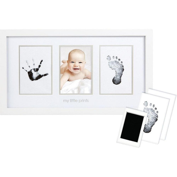 Pearhead Babyprints Photo Frame (White)-Nursery-Pearhead-027518 WH-babyandme.ca