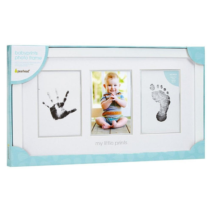 Pearhead Babyprints Photo Frame (White)-Nursery-Pearhead-027518 WH-babyandme.ca