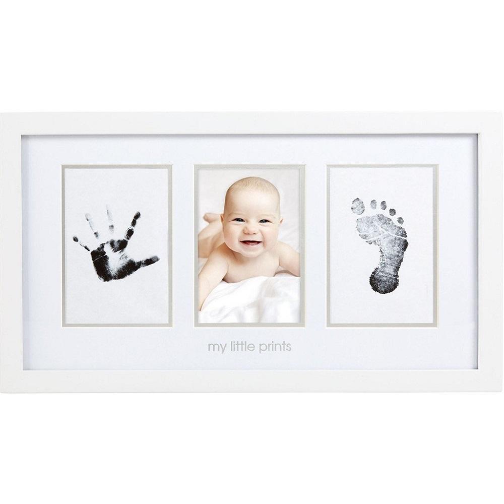 Pearhead Babyprints Photo Frame (White)-Nursery-Pearhead-027518 WH-babyandme.ca