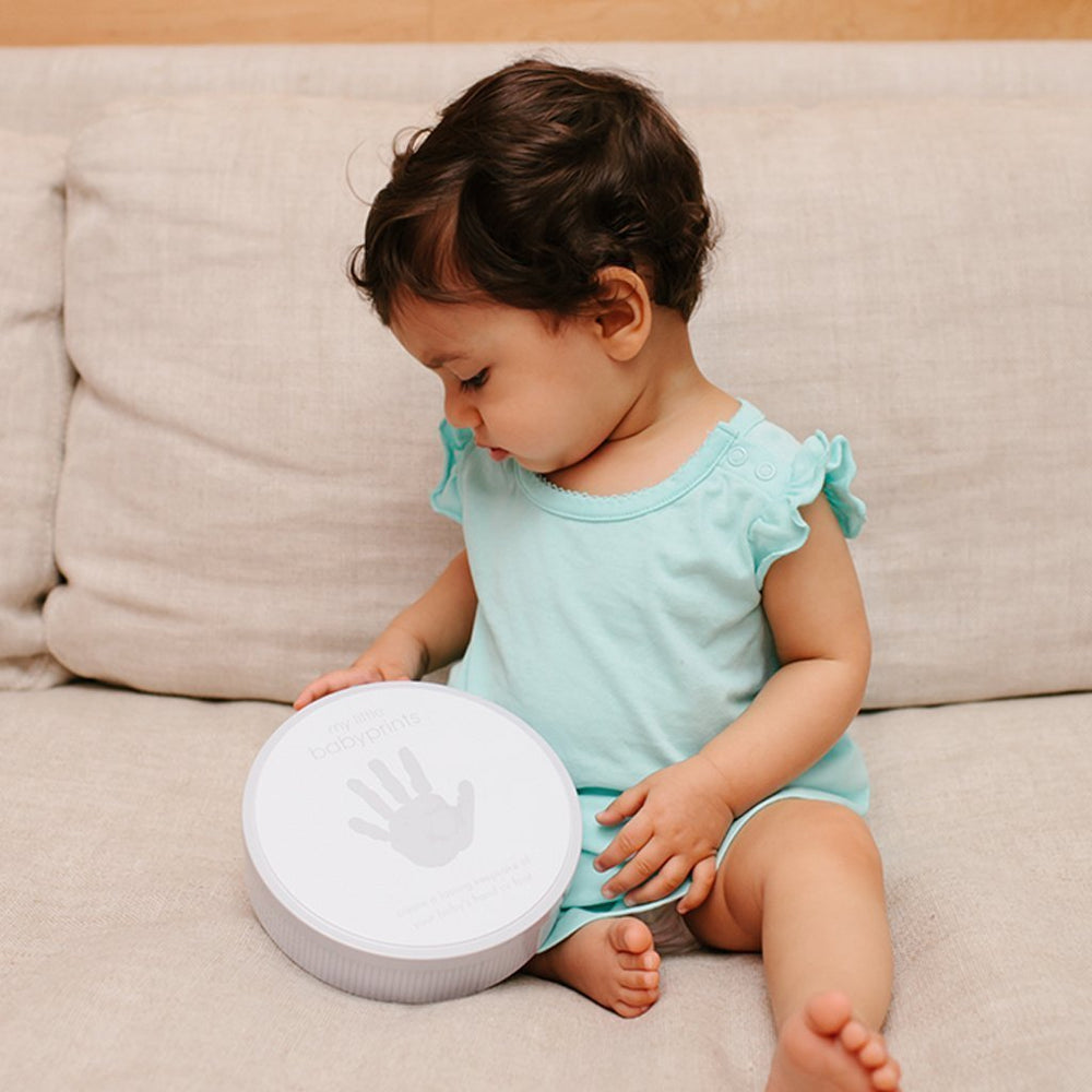 Pearhead My Little Babyprints Tin (Grey)-Nursery-Pearhead-008588 GY-babyandme.ca