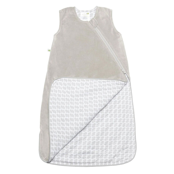 Perlimpinpin Velour Sleep Bag 2.5 TOG (Taupe)-Nursery-Perlimpinpin--babyandme.ca