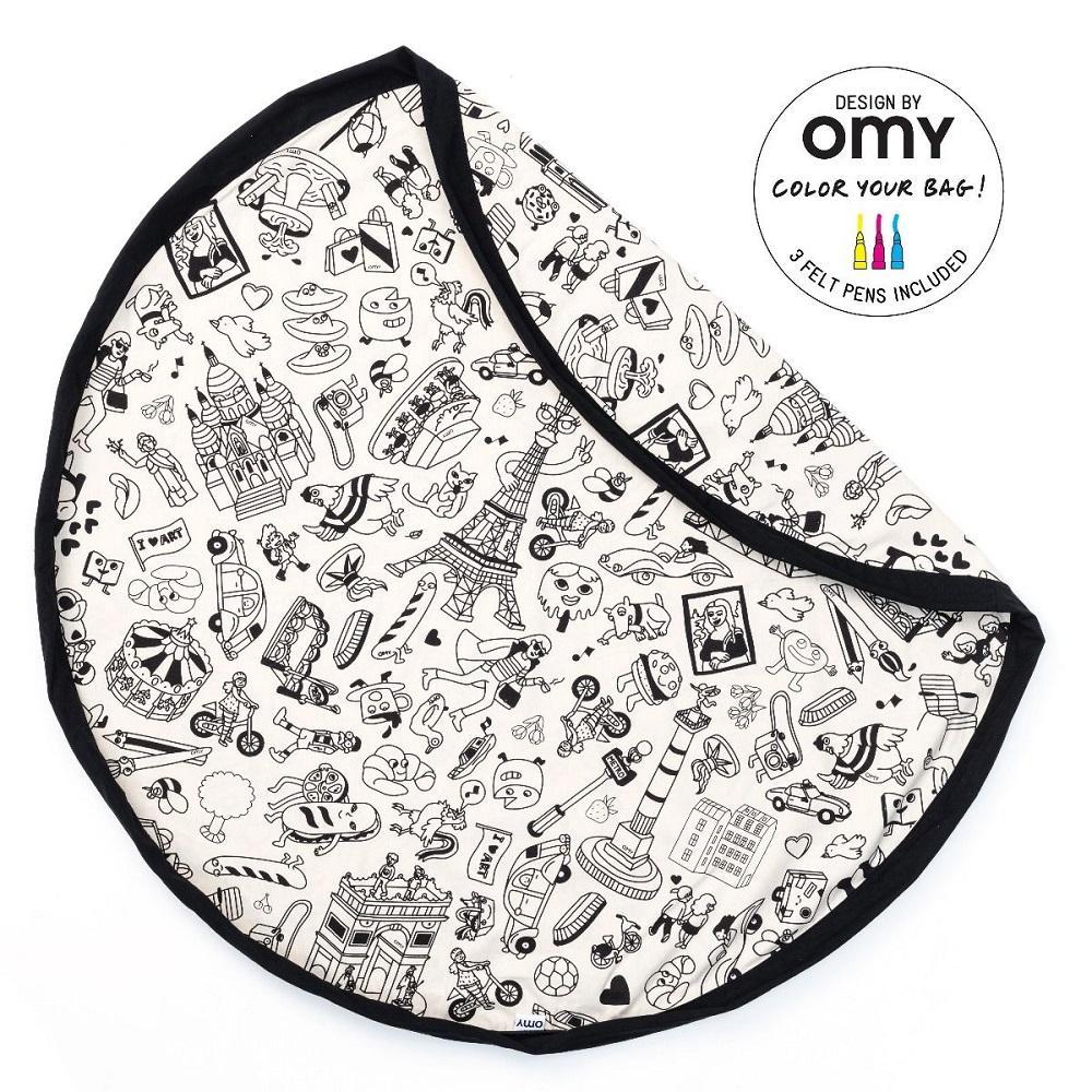 Play & Go 2-in-1 Toy Storage Bag (Omy Paris)-Toys & Learning-Play&Go-027714 OP-babyandme.ca