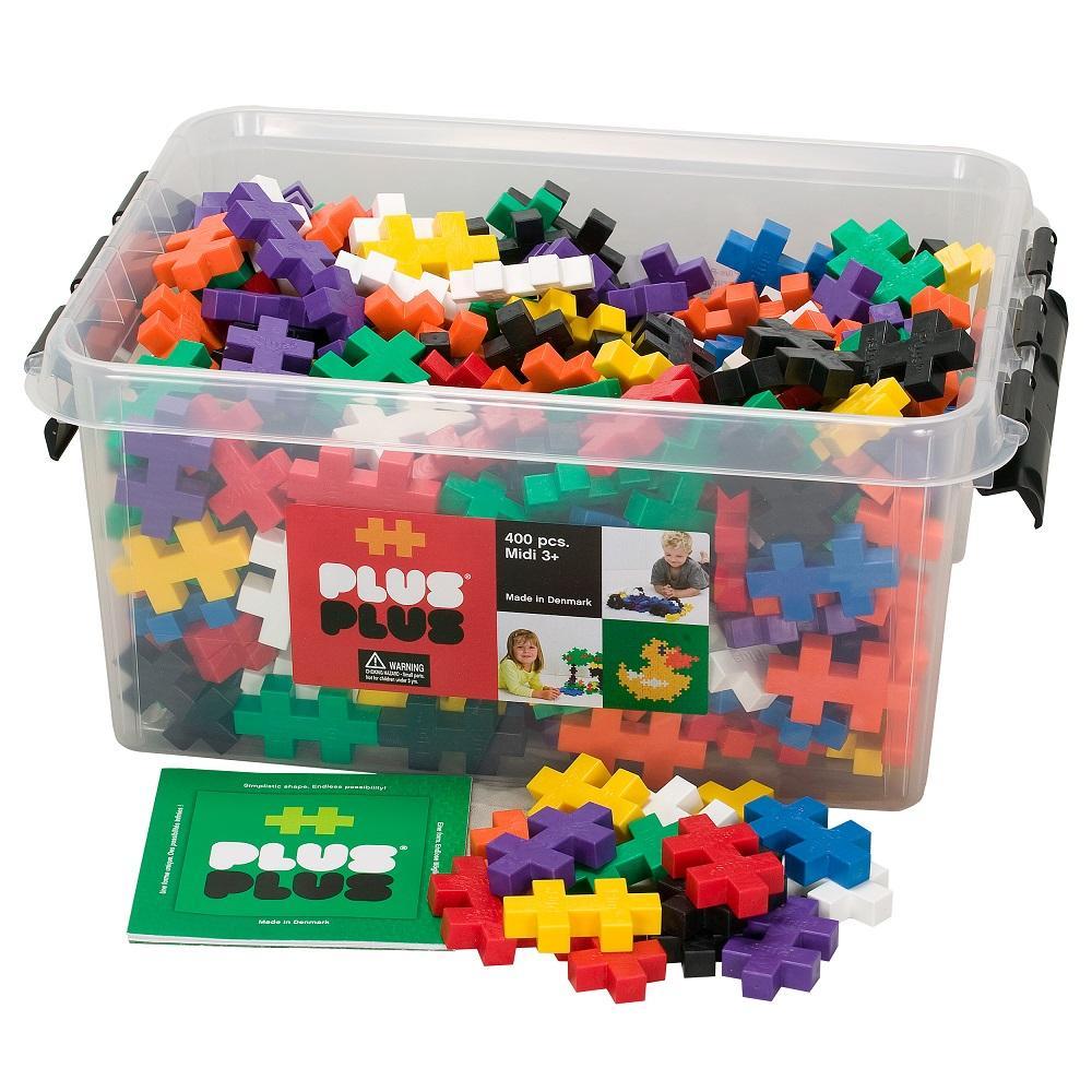 Plus Plus BIG Educational 400-Piece Set (Basic Mix)-Toys & Learning-Plus-Plus-006499 400-babyandme.ca