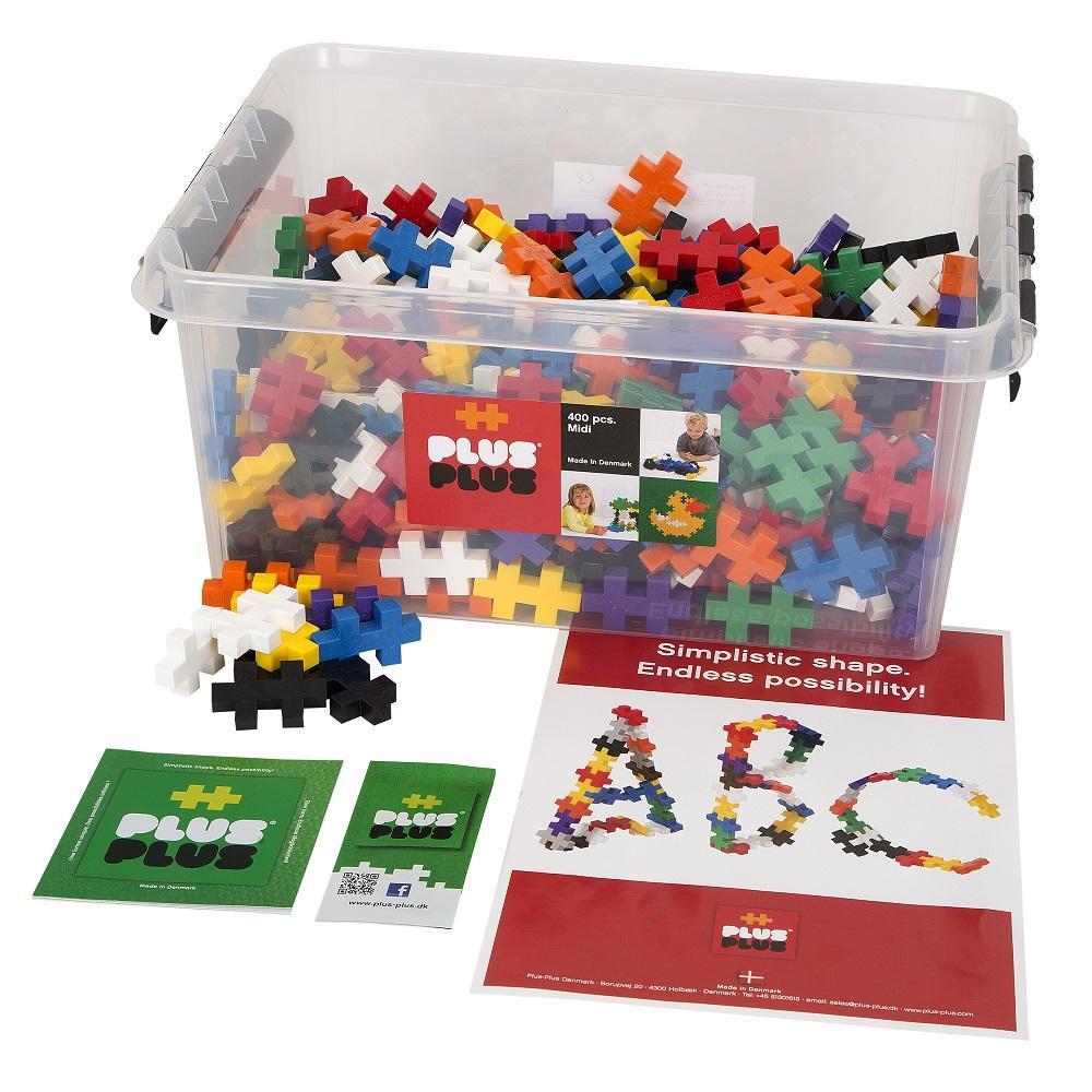 Plus Plus BIG Educational 400-Piece Set (Basic Mix)-Toys & Learning-Plus-Plus-006499 400-babyandme.ca