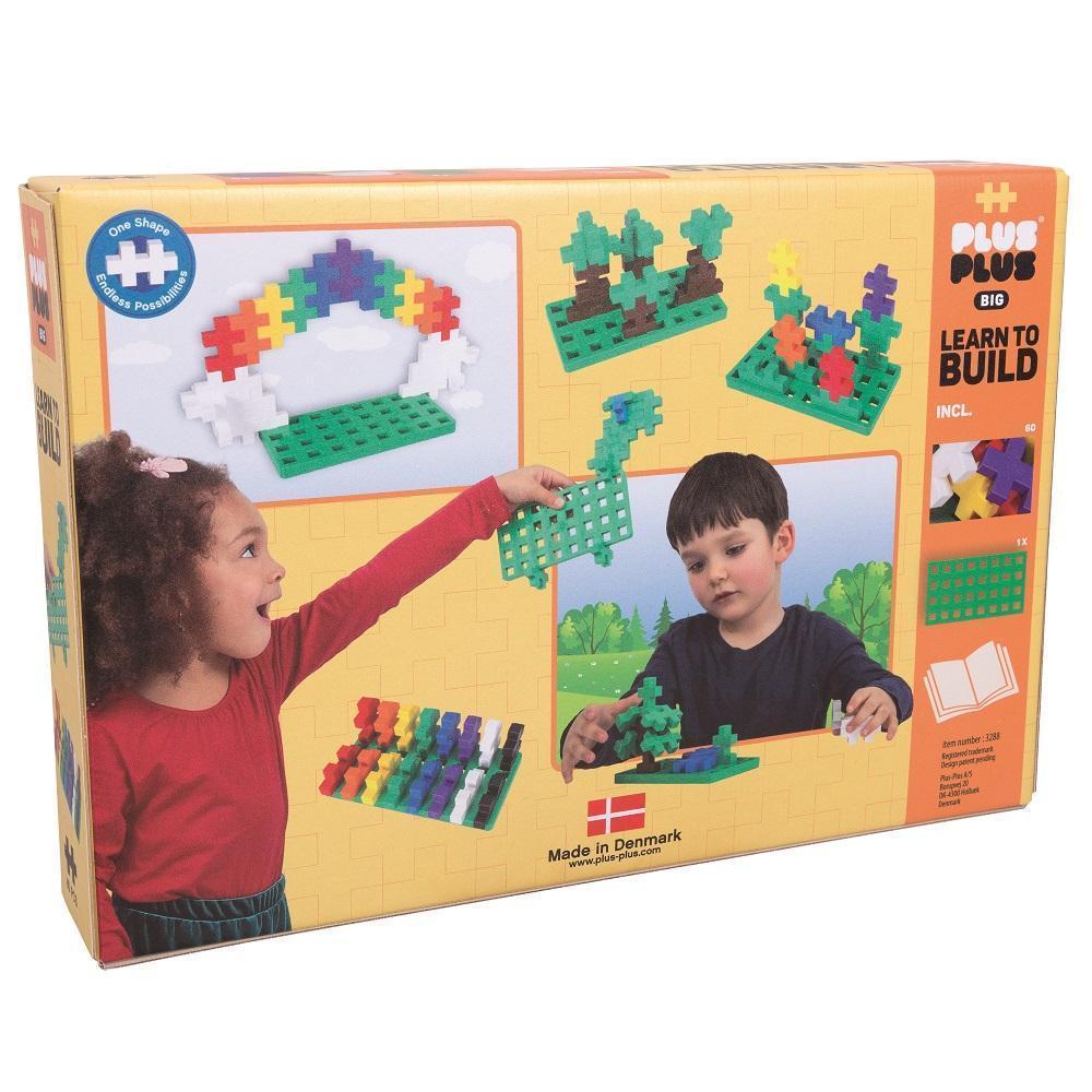 Plus Plus BIG Learn to Build 60-Piece Set (Basic Mix)-Toys & Learning-Plus-Plus-028349-babyandme.ca